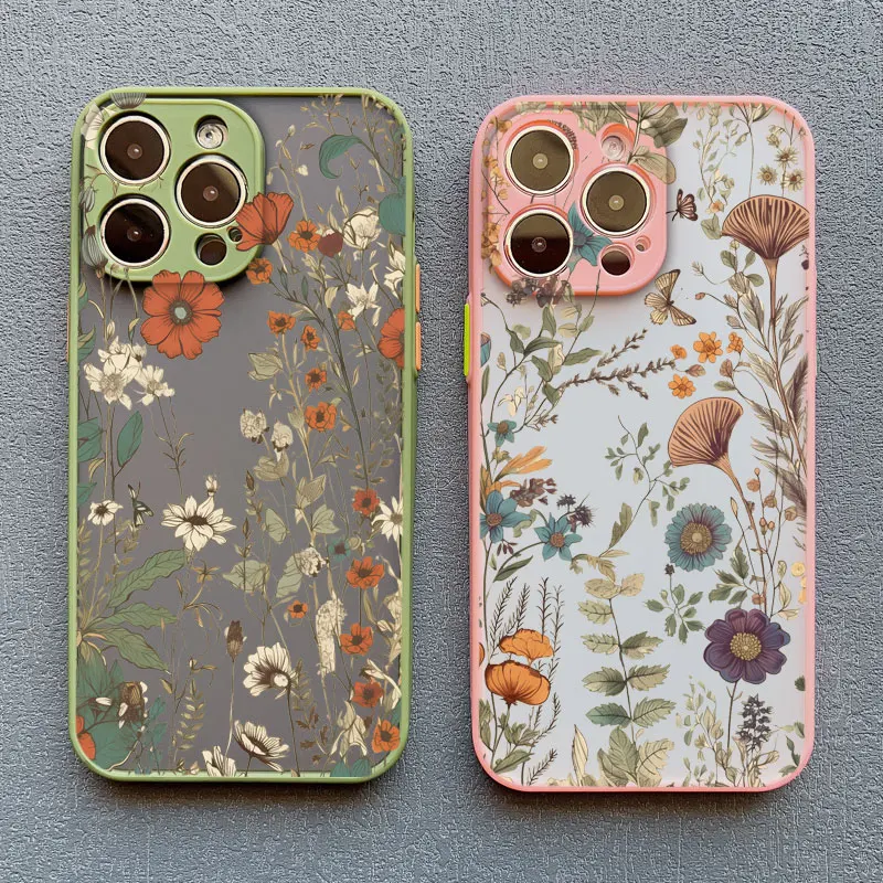 Elegant Pink & Purple Peony Flower Shockproof Phone Case