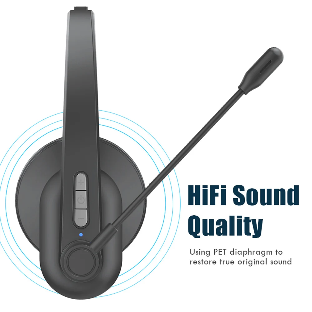 OY631 Wireless Computer Customer Service Bluetooth-compatible Headset with Mic HiFi Sound Lossless Music Earphone