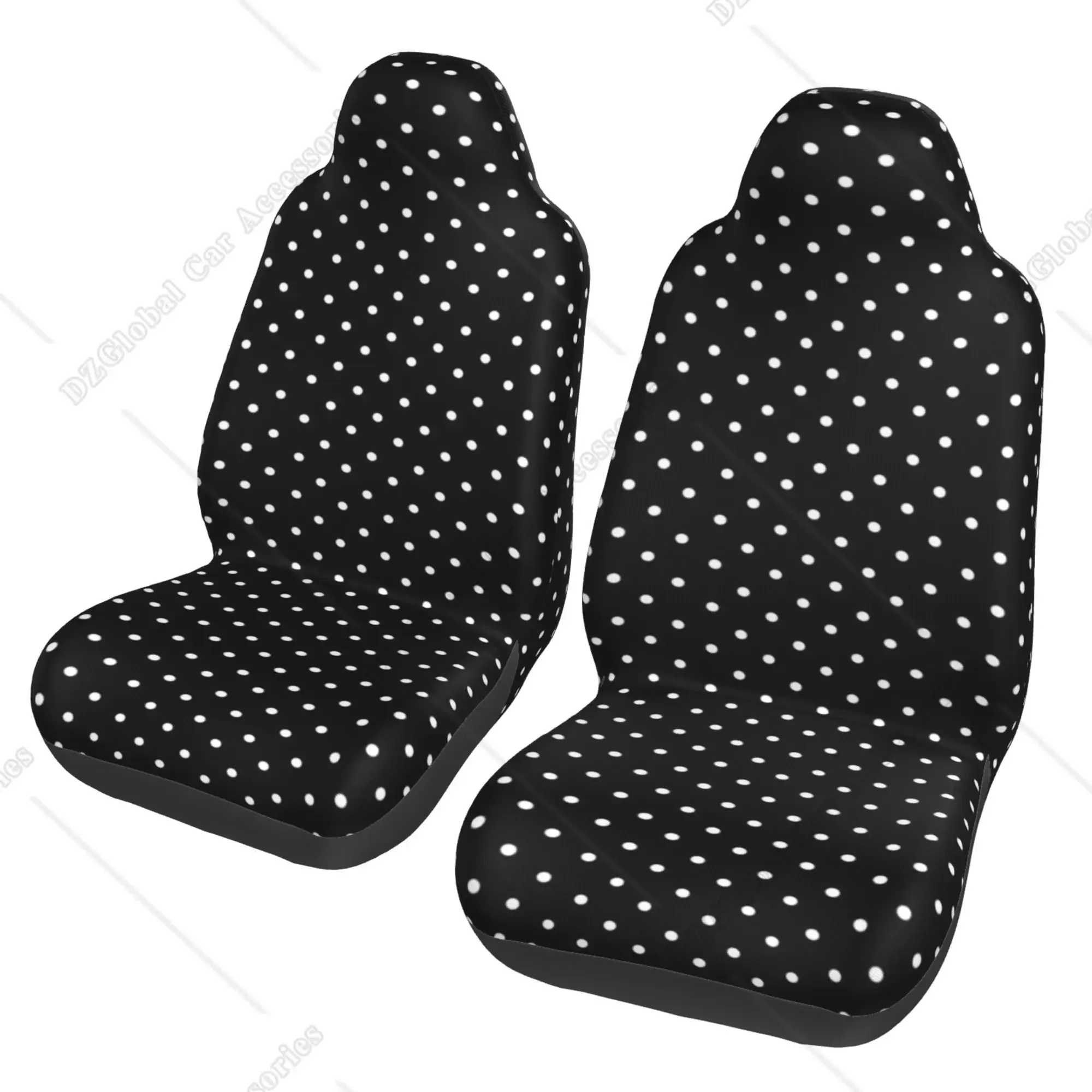 Brown And Black Polka Dot Pet Car Seat Cover