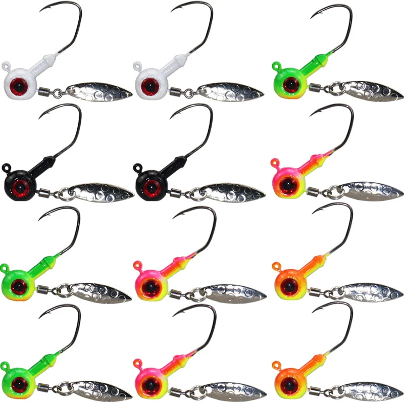 

20pcs Rotating Sequin Lead Fishing Hooks Carp Fishing Accessories Goods Snap Fishhook Lure Small Hook Fishing Equipment