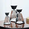 European K9 Crystal Perfume Bottles Square Black Clear Empty Refillable Smooth Even Heavy Perfect Gifts For Lovers Friends 2