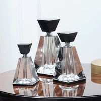 European K9 Crystal Perfume Bottles Square Black Clear Empty Refillable Smooth Even Heavy Perfect Gifts For Lovers Friends 2