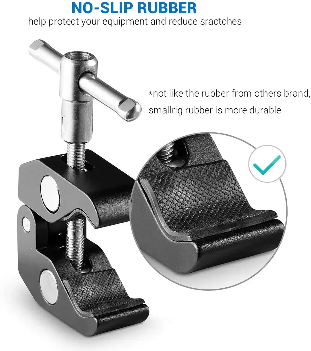 Camera Bracket Multi Functional Magic Arm Ballhead Clamp Double Ball Adapter Shoe Mount For Monitor LED Light Video 14 Inch
