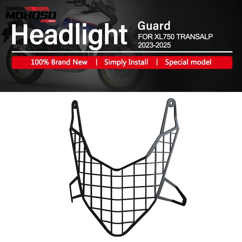 

For HONDA XL750 XL 750 TRANSALP 2023 2024 2025 Motorcycle Accessories Headlight Guard Head Light Grill Cover Protector Aluminum