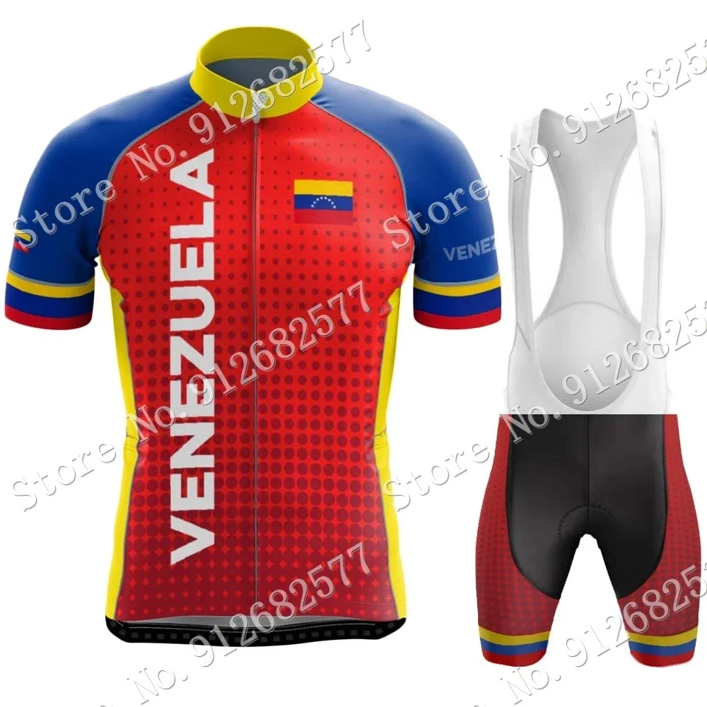 VENEZUELA Cycling Jersey Set Summer National Cycling Clothing Road Bike Shirts Suit Bicycle Bib Shorts MTB Wear Ropa