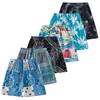 3 Pcs Summer Children's Multi-color Combination Beach Shorts Boys And Girls Leisure Palm Tree 5 Pants Joker Elastic Waist Pants 6