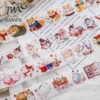 JIANWU 200cm Cute Small Animals Journal Decoration Washi Tape Kawaii Stationery Collage Material DIY Scrapbooking Masking Tapes 2