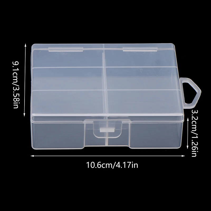 Battery Storage Box 1pc Plastic Organizer Hardware Accessories Clear Divider Cover For AA Batteries
