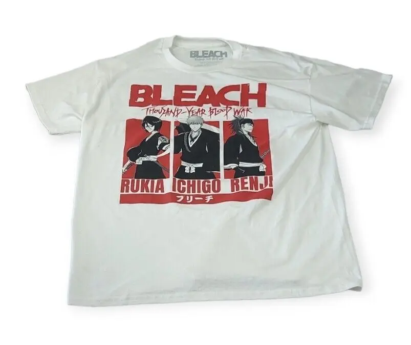 Bleach Anime T Shirt Taglia Xl Shonen Jump Thousand Year War Manga Ichigo Rukia