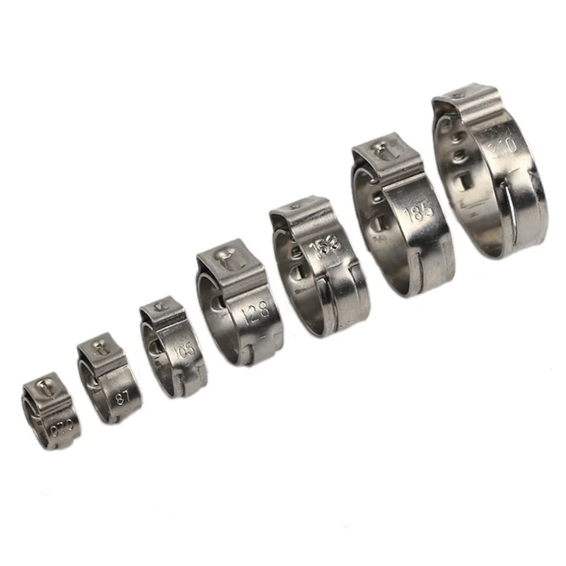 Clipe Grampo Alicadores, 304 Anéis de Aço Inoxidável, 7-21mm, 130Pcs