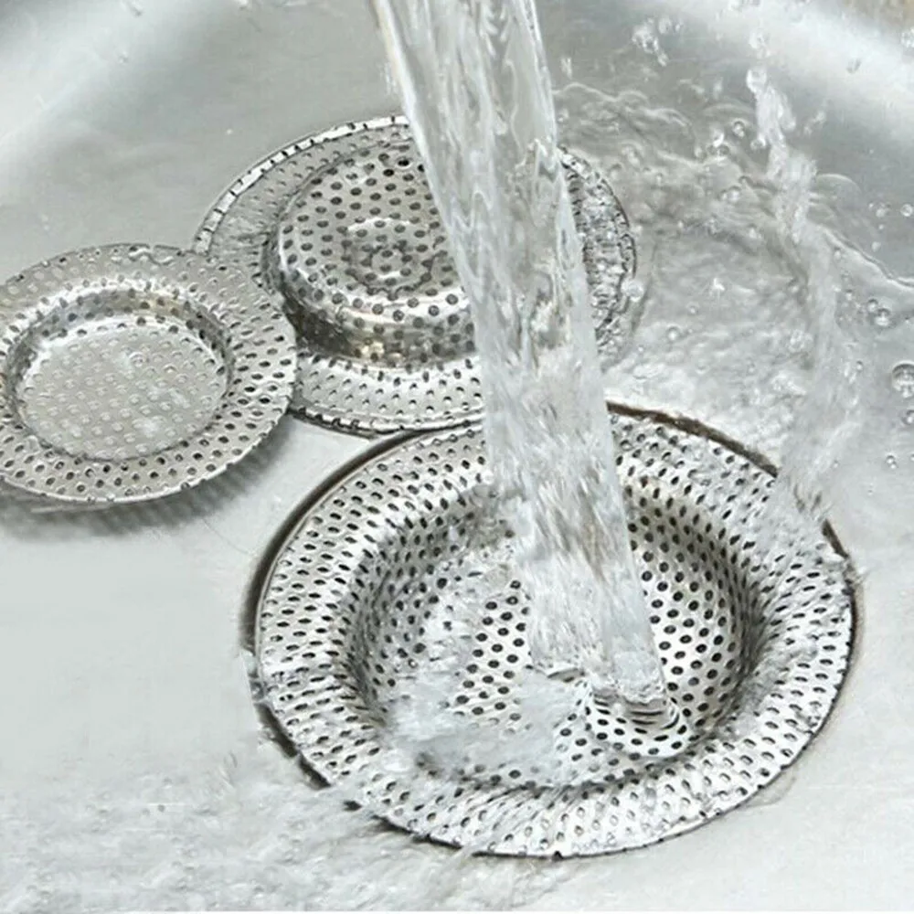 Kitchen Sink Filter Kitchen Water Sink Filter Sink Mesh Strainer Kitchen Tool Stainless Steel Bathroom Floor Drain Cover Shower Hair Catche Stopper