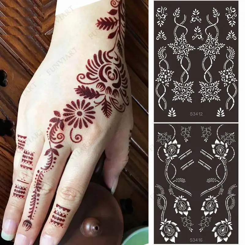 Simple Henna Stencil