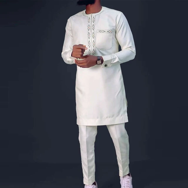 Mustapha Embroidered Dashiki Outfit - Image 2