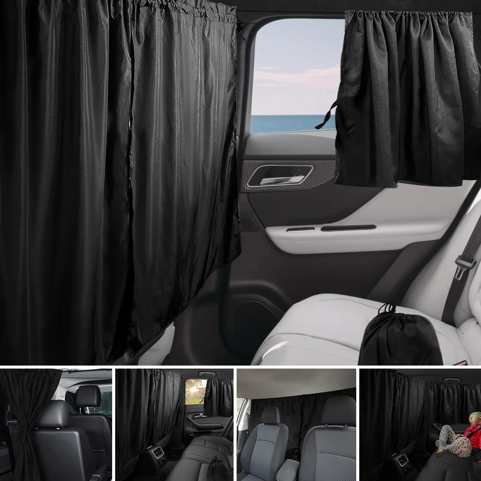 Sun Shade Privacy Curtain Car Isolation Partition Protection Curtain  Universal Vehicle Side Window Covers Car Accessories Sleep - AliExpress, image size:1600x1600