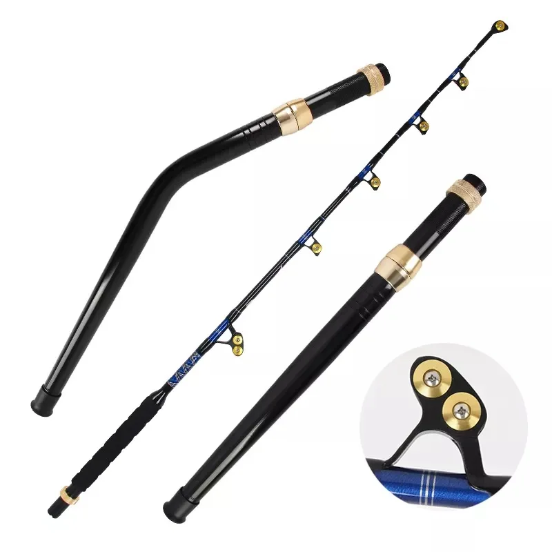 Trolling Rod 80lb 130lb 200lb 6ft Deep Sea Boat Tuna Shark Fishing ...
