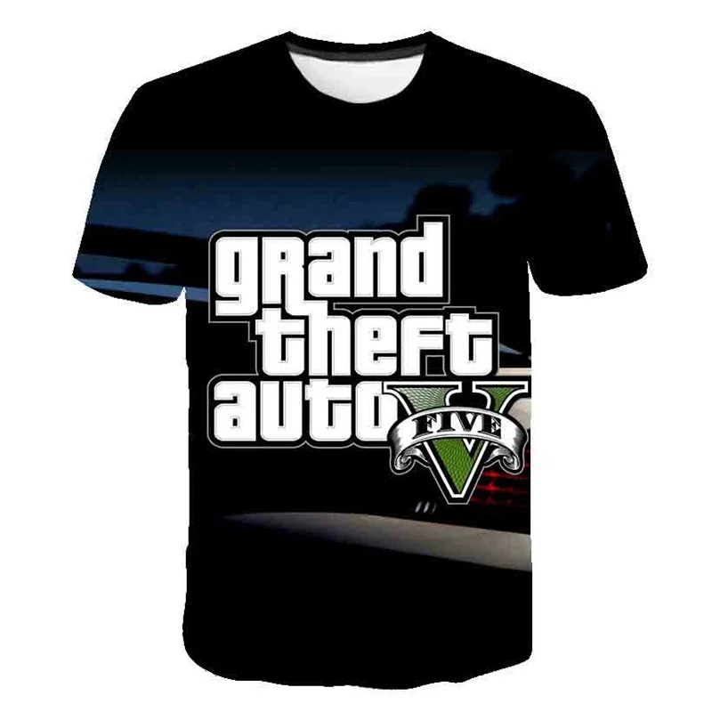 

Футболка детская летняя с принтом «Grand Theft Auto GTA»