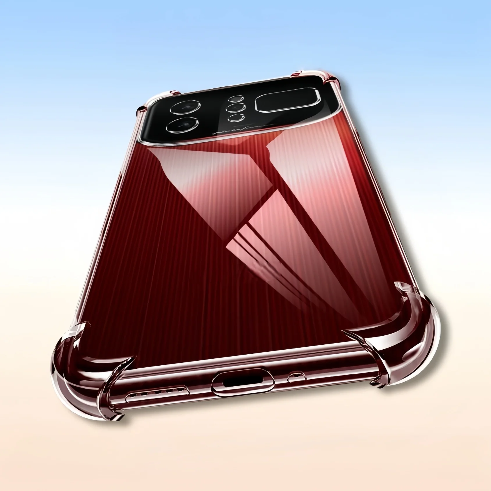 Clear Transparent TPU Shockproof Protection Case