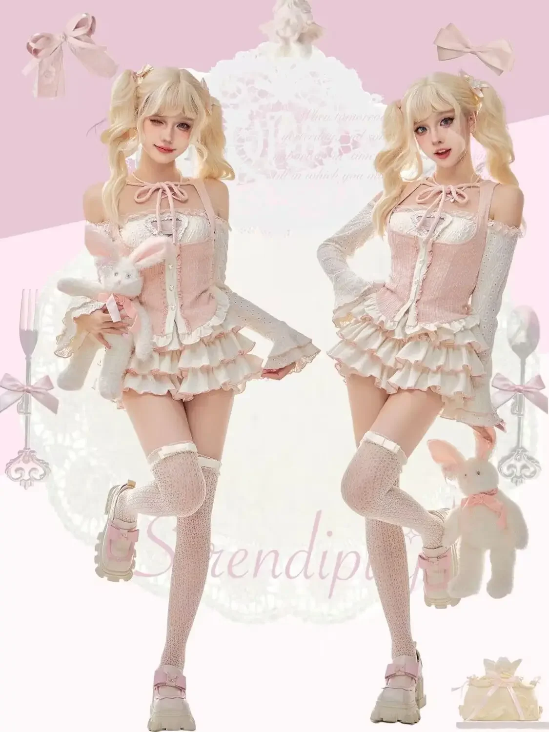 

Girly Dream Early Autumn New Women's Clothing 2023 Suit with Long Sleeve Top, Shirt, Short Skirt, Two-dimensional Princess