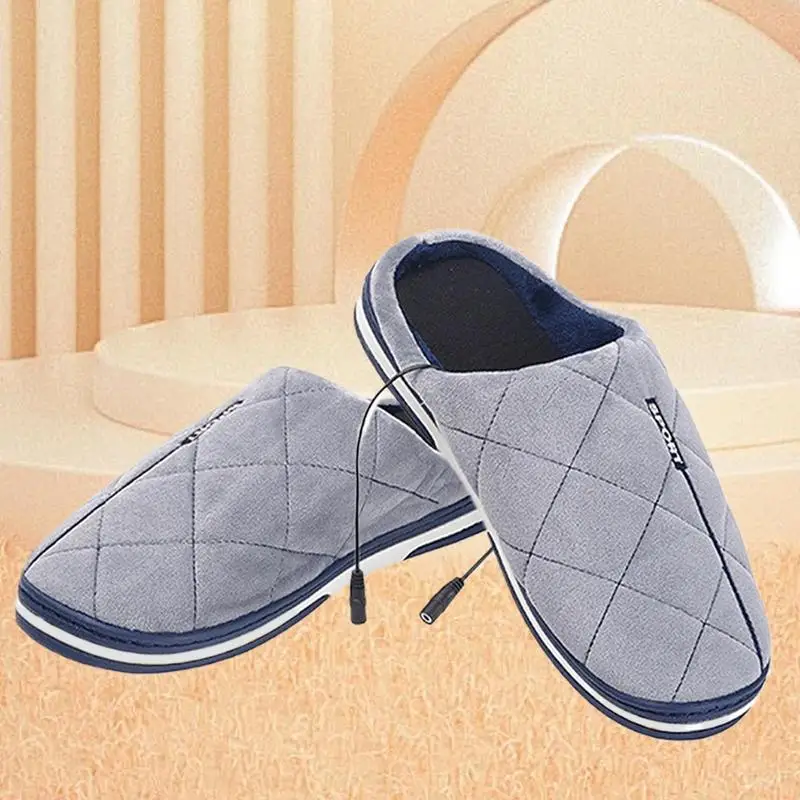 Electric Feet Warmers Heated Slippers Foot Warmer Quick Foot Heating Pad Home Slippers USB Feet Heater Heated Pad