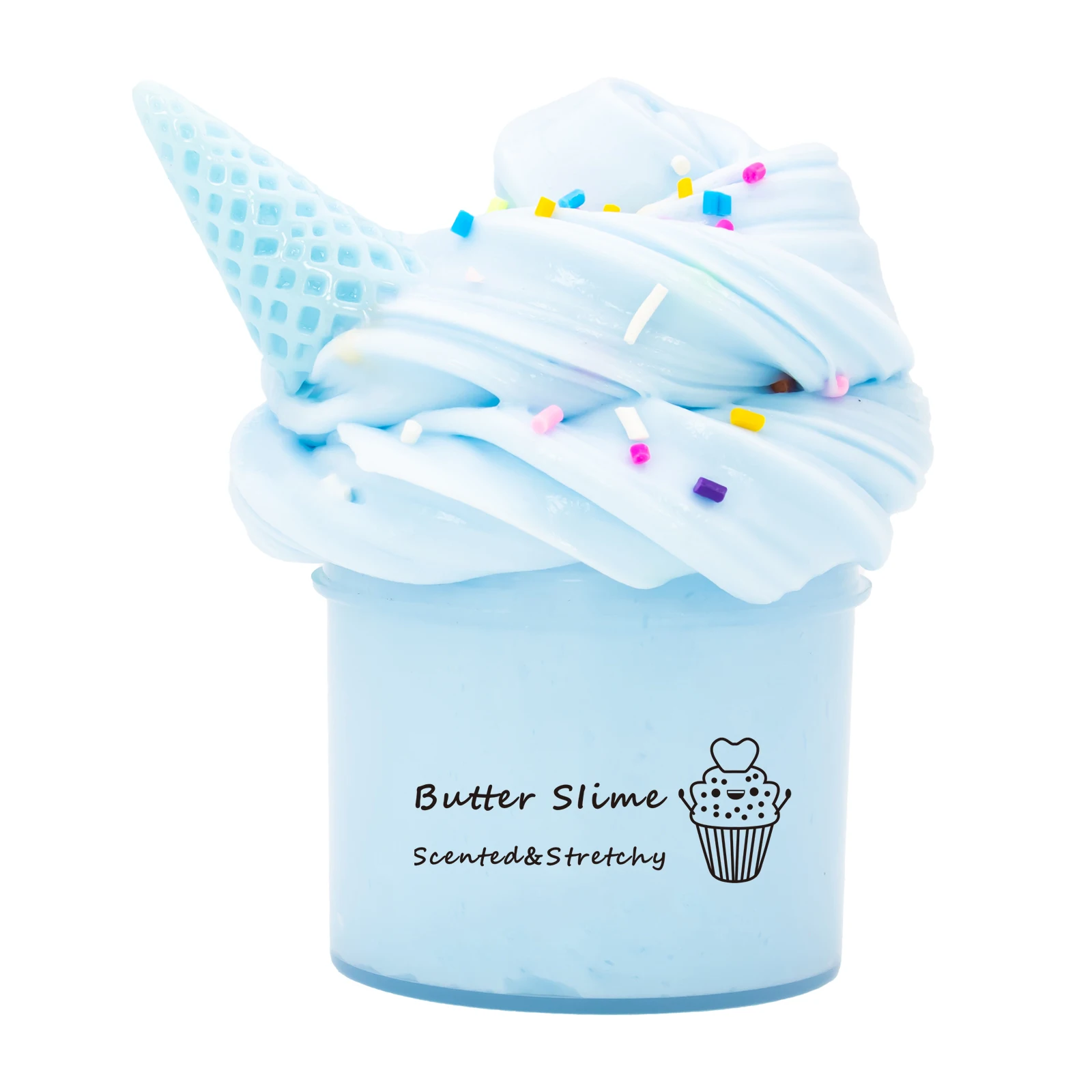70ML Scented Butter Slime,Strechy And Non-Sticky,Ice Cream Cones accessories,Birthday, Holiday, Easter Day Party Gifts,DIY Stres 3