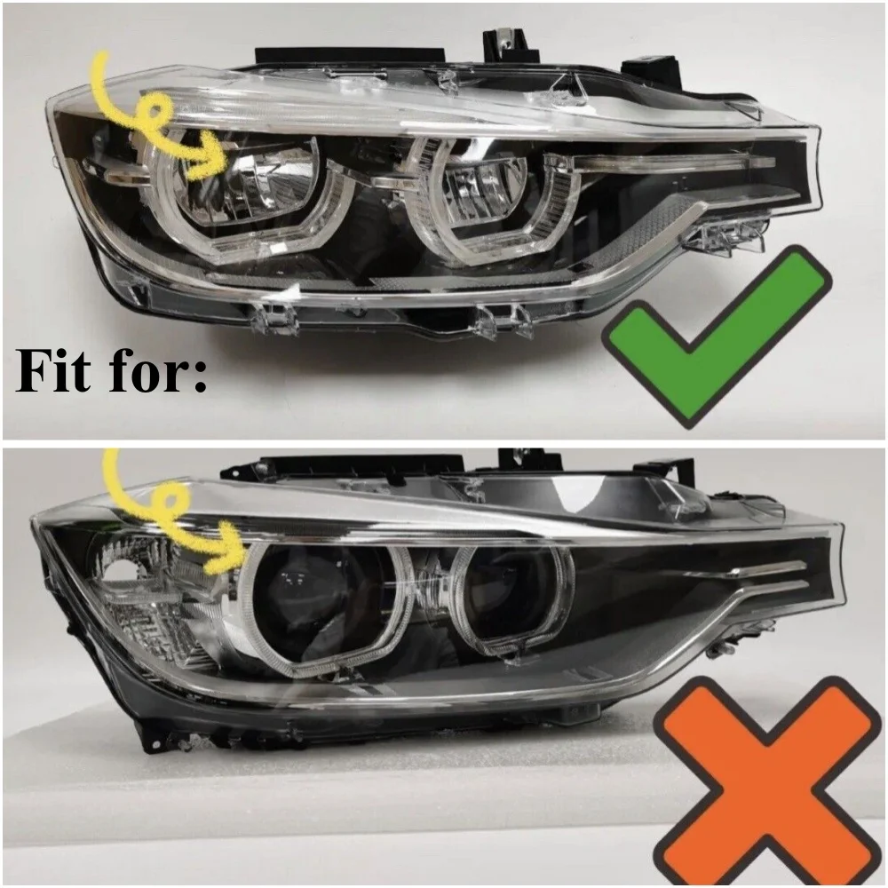 BMW 3시리즈 F30 F31 LCI 320i 330e 340i 318i 328i 2016-2018용 비RGB DRL LED 보드 주간 주행등 63117419615