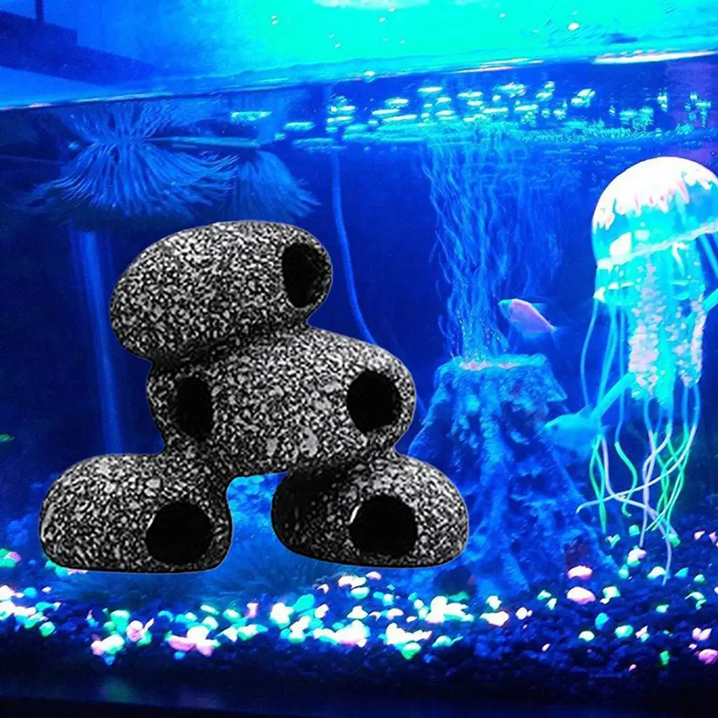 

Aquarium Cave Natural Rock House Decor Fish Tank Cichlid Breeding Rest Stone