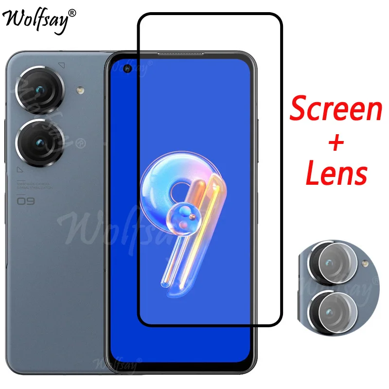 Vetro Temperato A Copertura Totale Per Asus Zenfone 9 Proteggi Schermo Per Asus Zenfone 9 8 8Flip Camera Glass Per Asus Zenfone 9 Glass