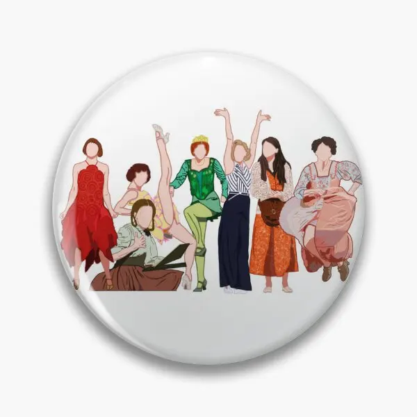 Мягкая булавка на пуговицах Sutton Фостер, модная Милая декоративная булавка на воротник, шляпу, подарок, значок на лацкан, Креативная одежда