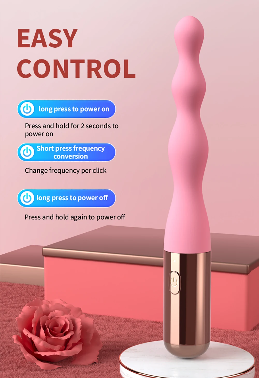 10 Frequency Silicone Backyard Bead vibrating Butt Plug G spot female masturbation vibrator Adults Products Sex Toys For Women