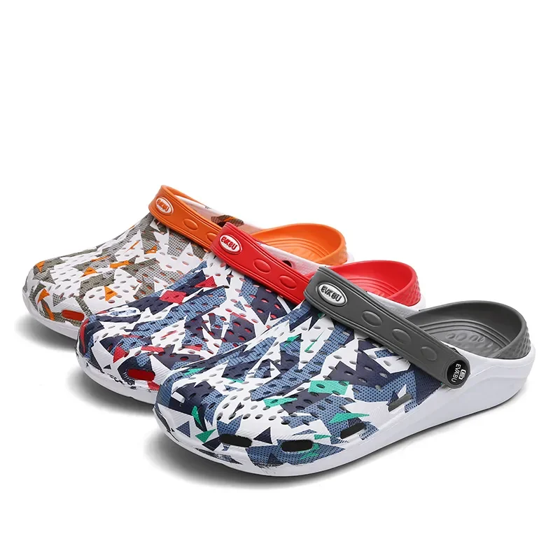 

Summer Sandals Men Slippers Casual Shoes Slippers Camouflage Platform Clogs Couple Garden Shoes Beach Sandals Zapatos Hombre