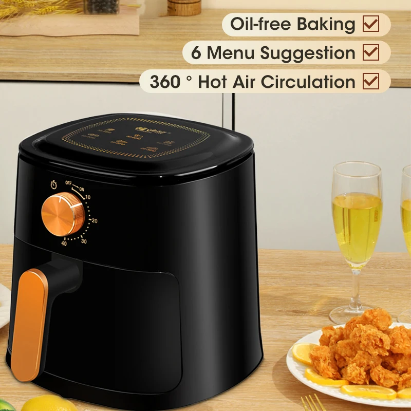 Air Fryer 110V240V Oilfree Household 4L Multifunction Electric Air