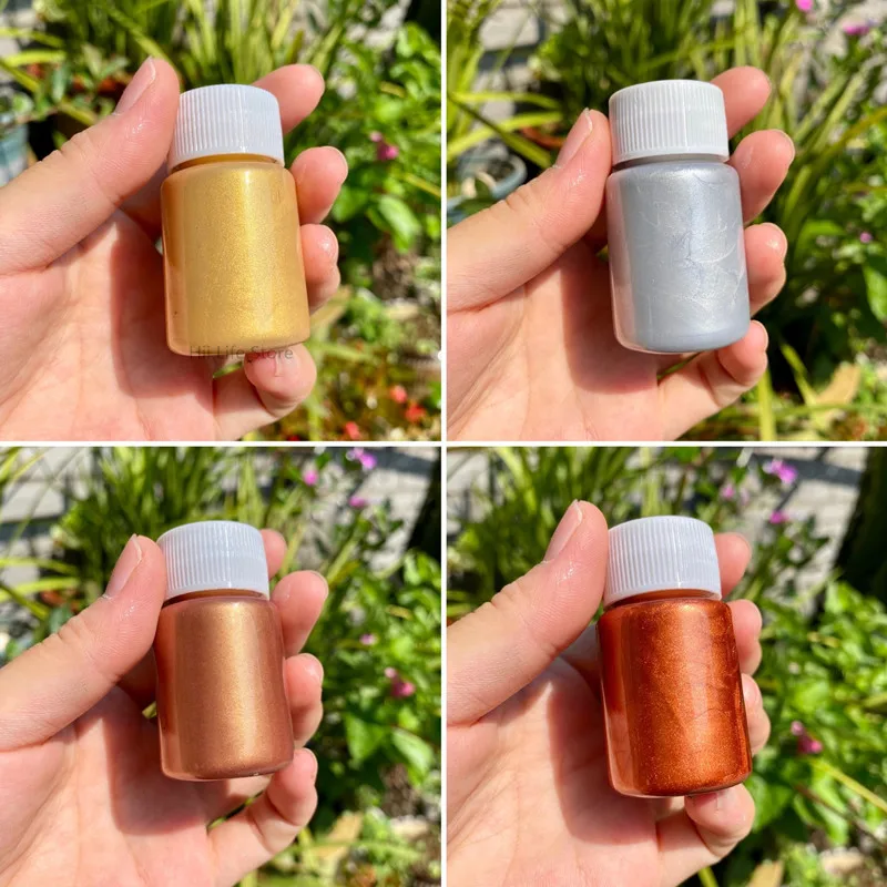 Metallic Pearlescent Acrylic Paint Hand-painted Waterproof DIY Plaster Doll Coloring Model Graffiti Craft Paint 20ml/bottle Acrylic Paint Set Acrylic Paint Acrylic Pigment