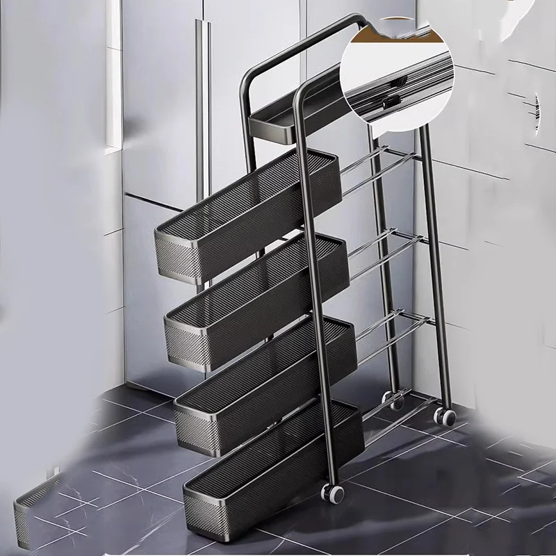 Portable Trolley Kitchen Storages Home Organizer Trolleys Roulette Furniture Wheels Drawers Carrello Da Cucina Removable