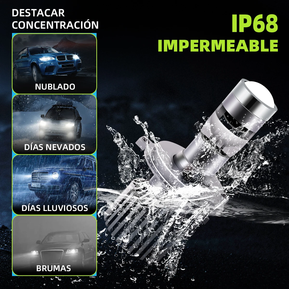 

H4 H7 H11 Car LED Headlight Bulb Automobile 12V Headlamp Assembly 9005 9006 Front Light 8000Lm Moto Lamp Accessories