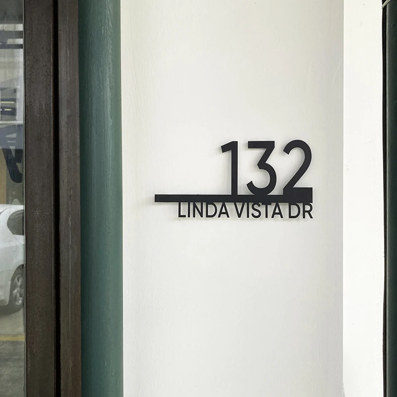 house number signs door signs house numbers number plate house wall plaques Custom Acrylic Address Sign House Number Outdoor Street Sign Door Plaque Waterproof door number plate outdoor House Number