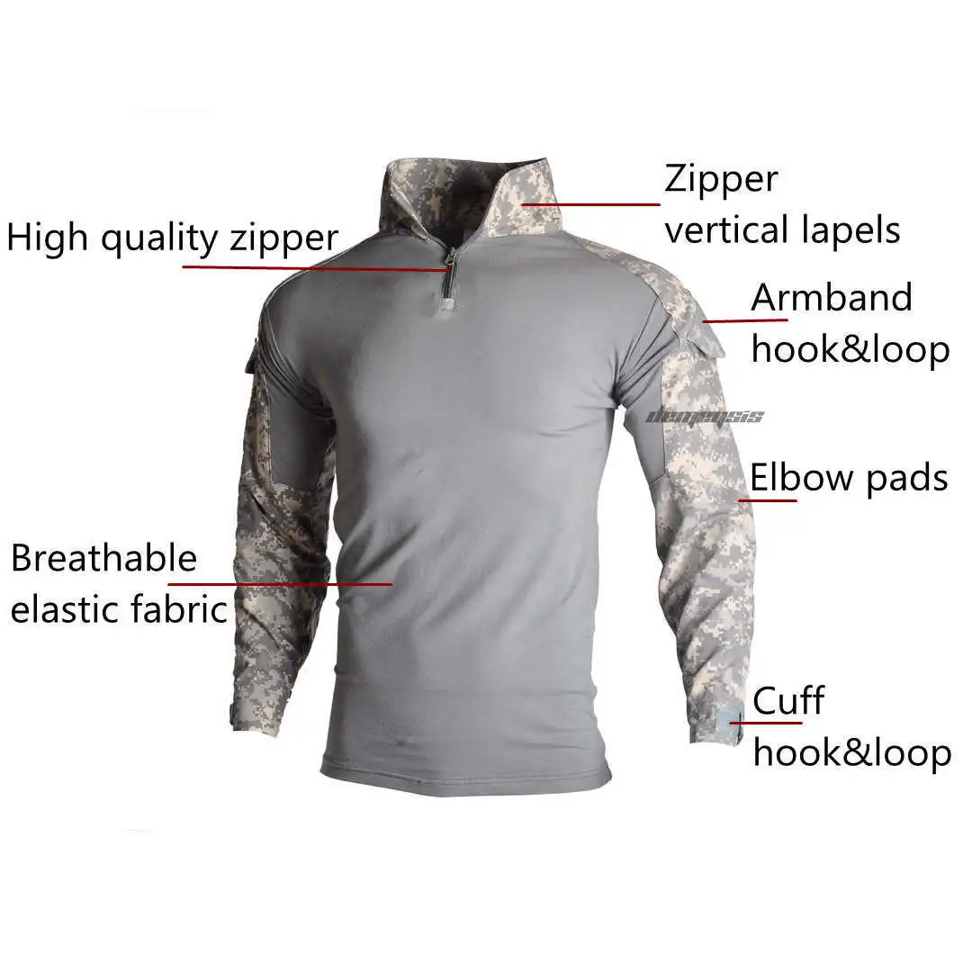 Hunting Clothing Set Camouflage Suit Tactical Uniform Combat Elbow Knee Pads tactical suit,combat uniform 12 Colors