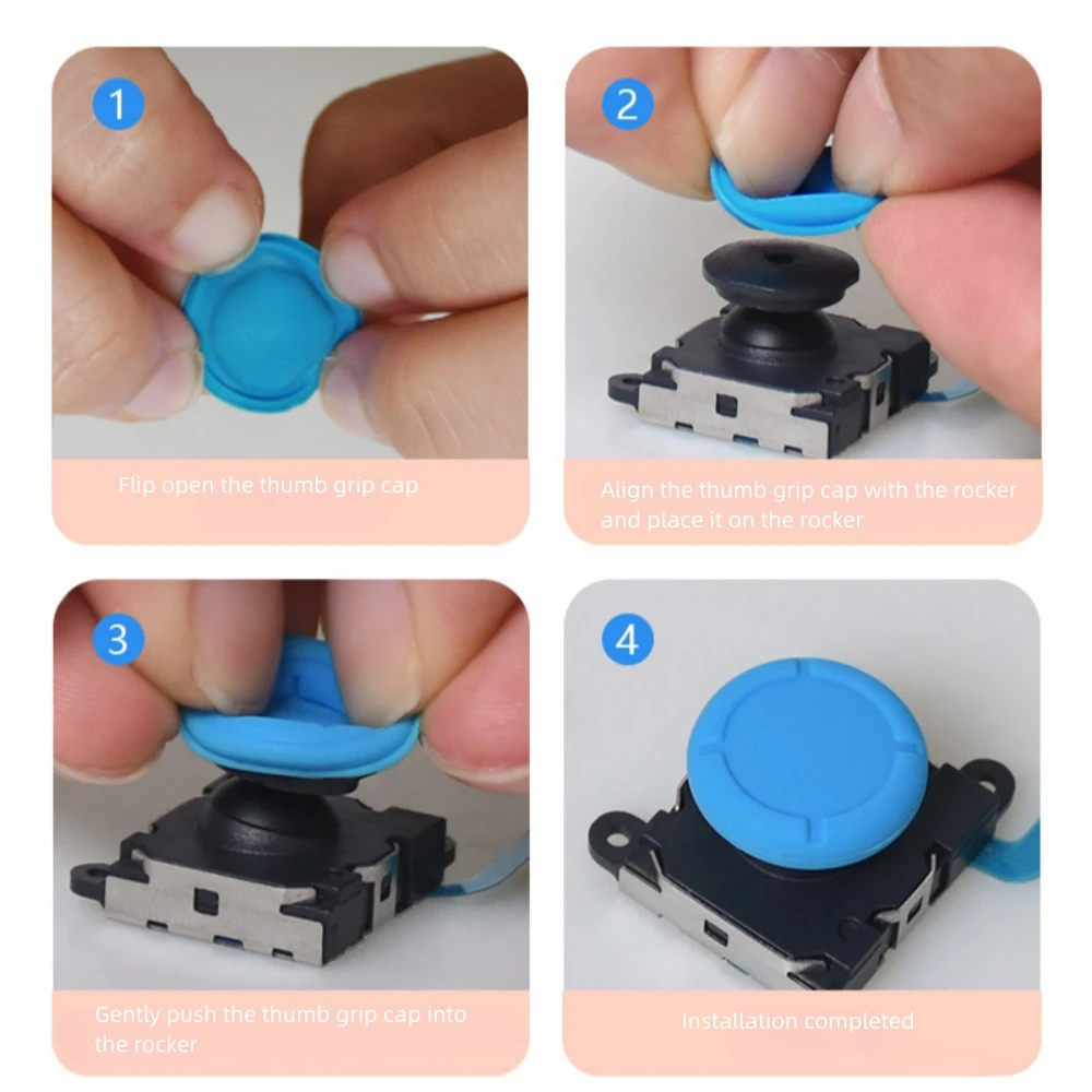 2pcs ThumbStick Grip Cap Cover For Nintendo Switch/Switch Lite/Switch Oled Oculus Quest1/2 Steam deck Controller thumb grip caps