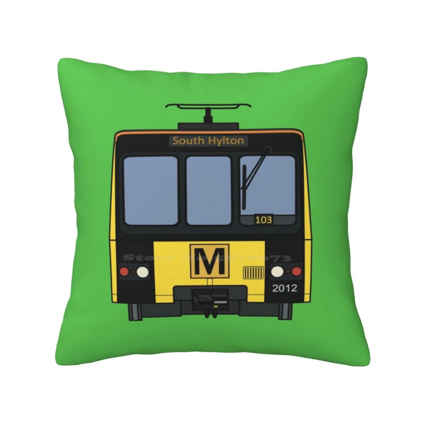 Tyne And Wear Metro (2012) Fodera Per Cuscino Da Tiro Tyne And Wear Metro Coat Tyne North East Uk Transit Faces