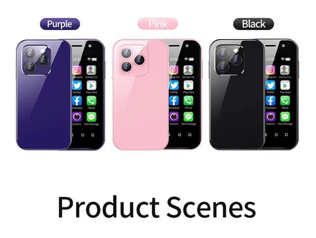ミニスマホ　SOYES XS 14 Pro 本体 ピンク SOYES XS14 プロミニスマートフォン 4G LTE 3GB + 64GB Android