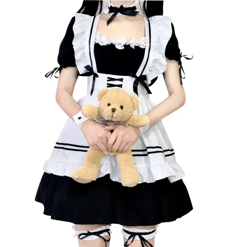 New Maid Cosplay Costume Cute Lolita Maid Costumes Girls Women Lovely Costume Animation Show Japan Outfit Dress Plus Size Lolita