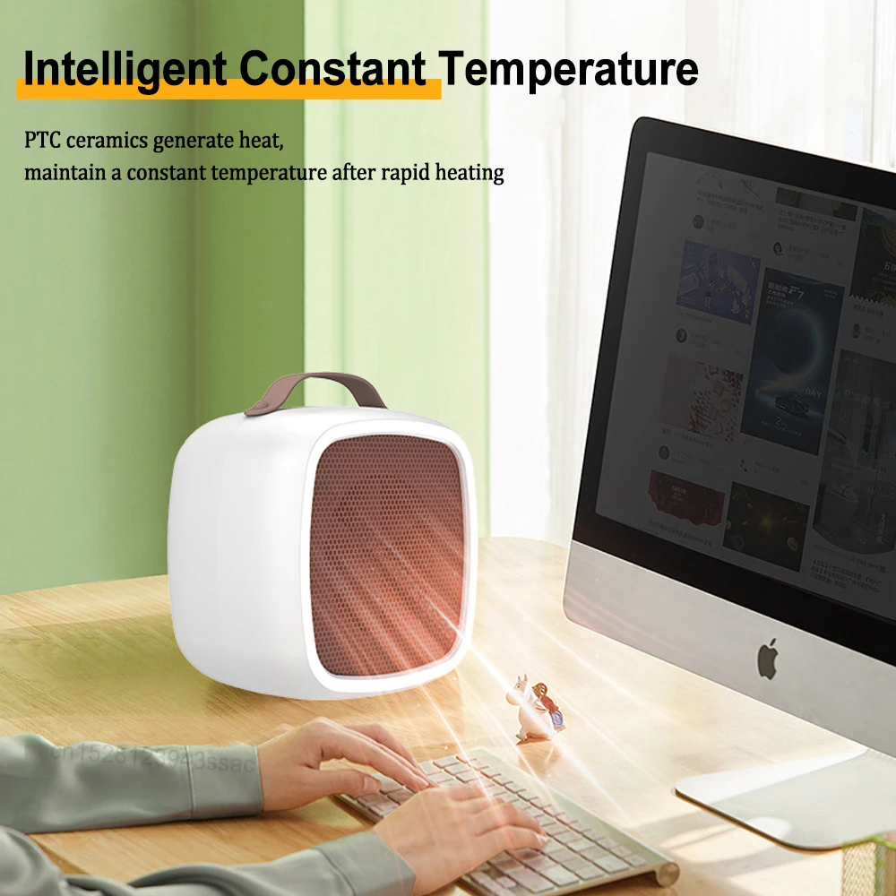 Heater Small Space Portable Heater Fast Heating Lightweight Desktop Warm Air Heater Indoor Office Household Electric Heater 5