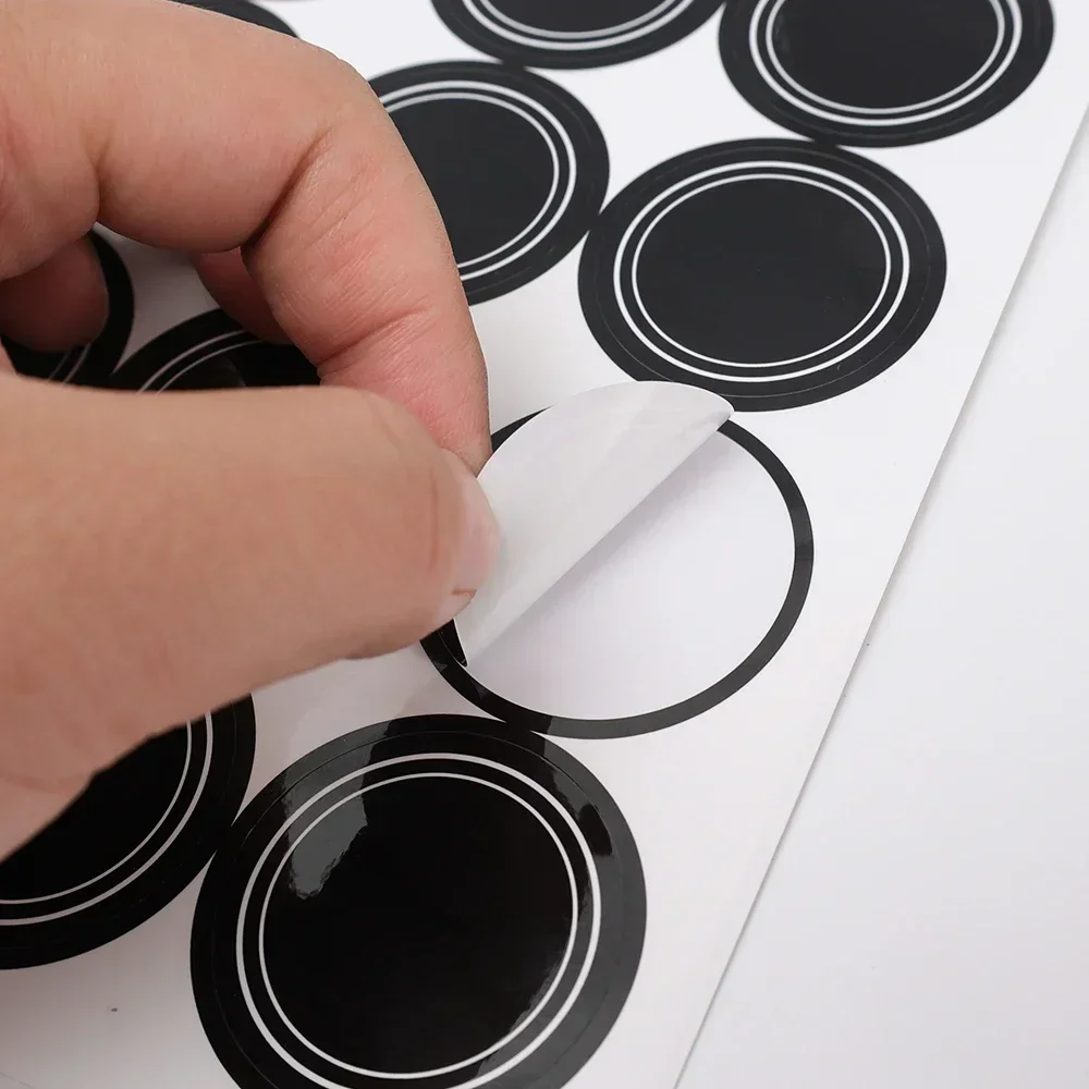 Round Blank Spice Stickers Kitchen Jars Spices Bottles Labels Food Storage Sticker Reusable Waterproof Blackboard Tags Stickers