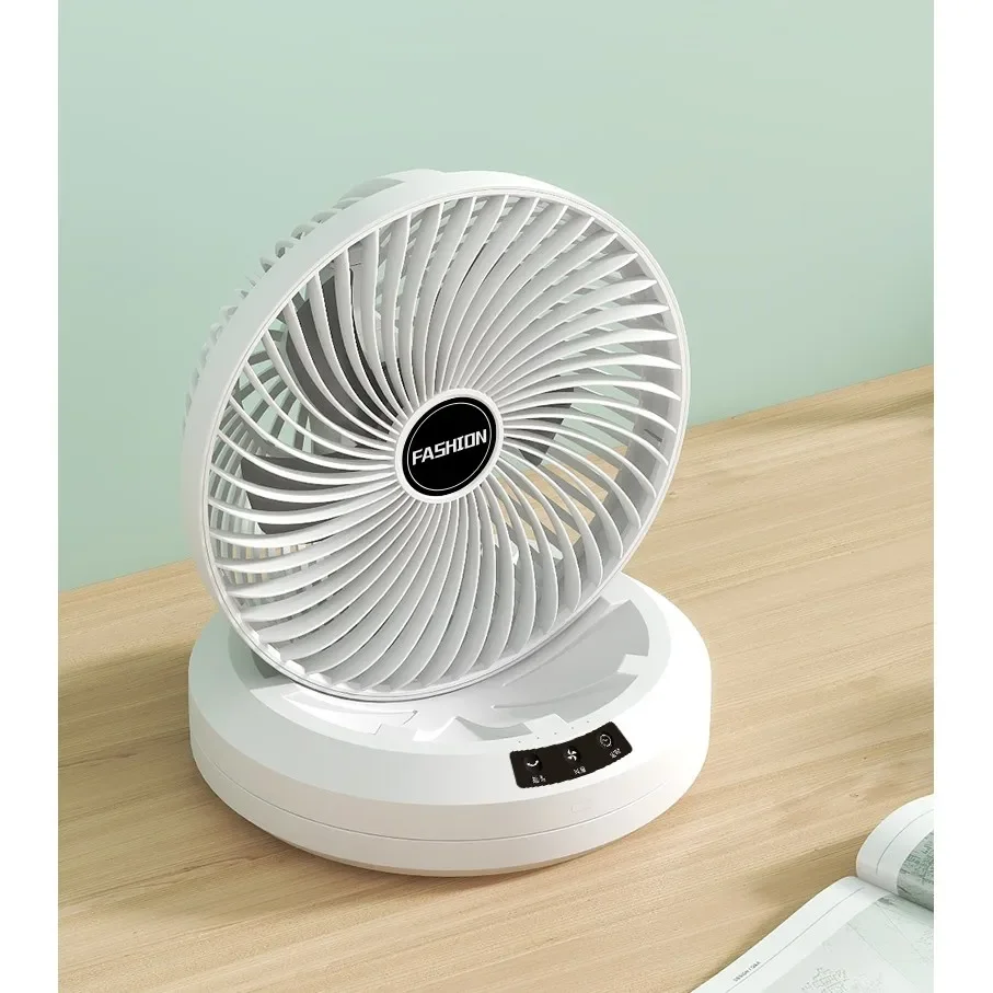 

Автоматический вращающийся беспроводной настольный вентилятор с USB зарядкой-настенный шумный Складной вентилятор для кемпинга