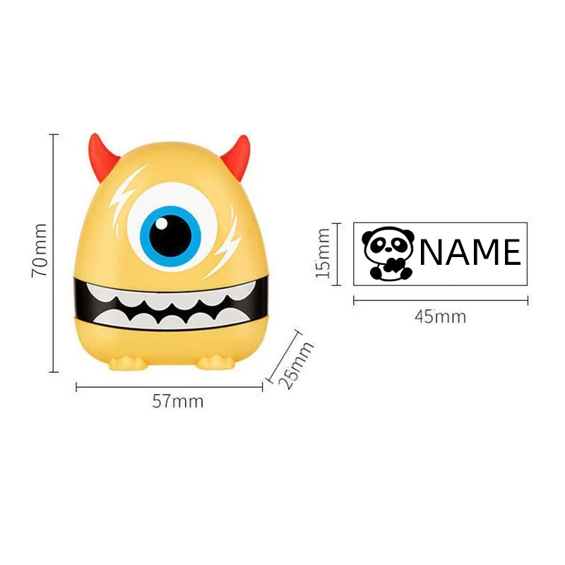 Children's Name Seal Student's Name Stamp Kindergarten Clothes Waterproof Sticker Montessori Stamp Gift