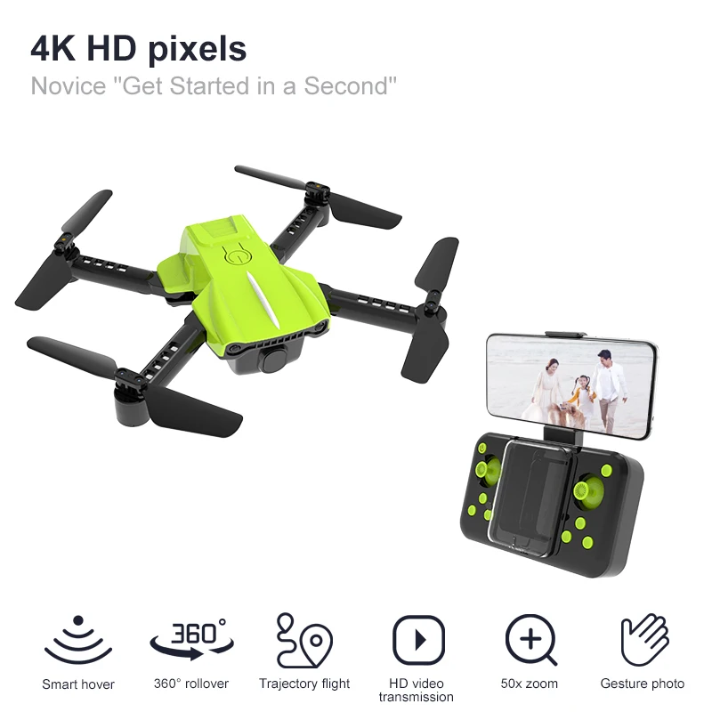 Orange 4K 3B-Drone RG100 Pro avec Évitement'Obstacles à Trois Faces