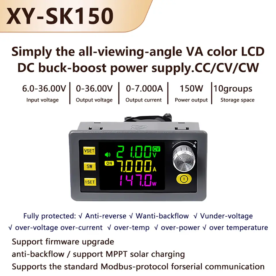 SK60/SK120/SK150 DC Buck Boost Converter CNC Adjustable Regulated Laboratory Power Supply Constant Voltage Current Module image 2