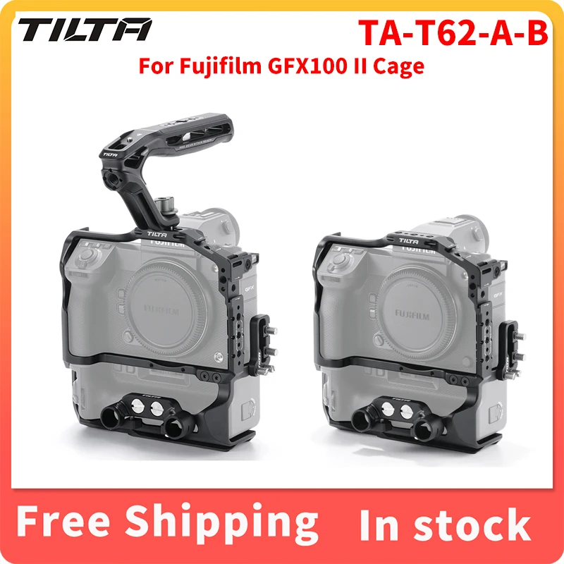 Tilta Ta-T62 Gabbia Per Fotocamera Completa Per Fujifilm Gfx100 Ii Pro Kit Leggero-Nero