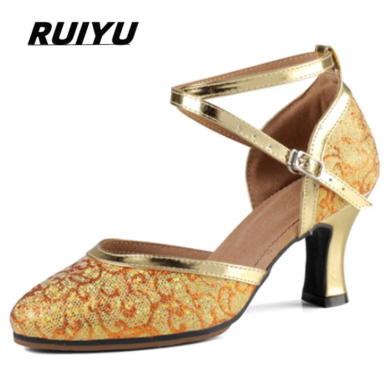 Latin Dance Shoes Ladies Salsa Tango Party Ballroom Girls High Heels