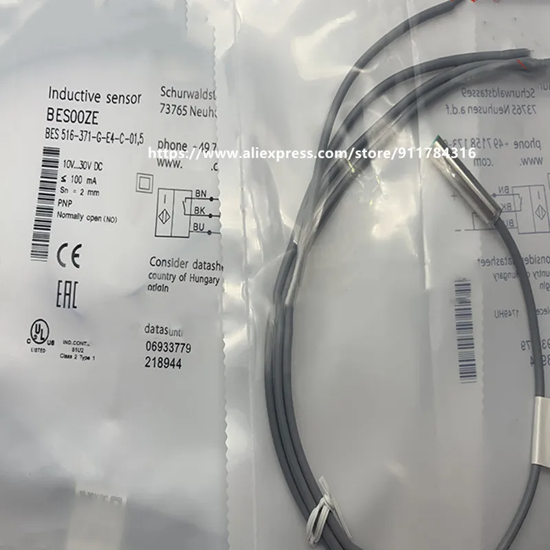 

2Pcs New High Quality Balluff Proximity Switch BES 516-371-G-E4-C-03 BES 516-371-G-E4-C-PU-03