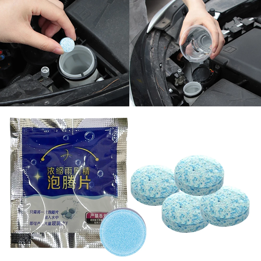 Car Windscreen Cleaner Effervescent Tablet Auto Wiper Glass Solid Cleaning Auto Washer Pellet Windshield Window Glass Cleaner
